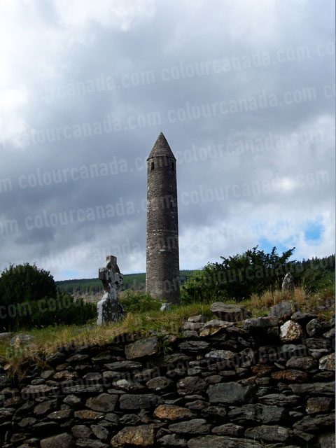 Glendalough (3) Stone Buildings Ireland | Cheap Stock Photo