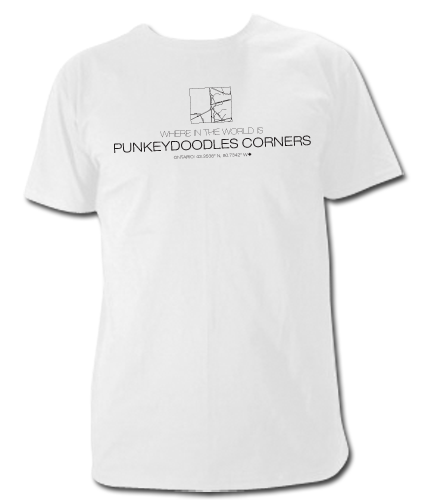 Where in the World is Punkeydoodles Corners T Shirt