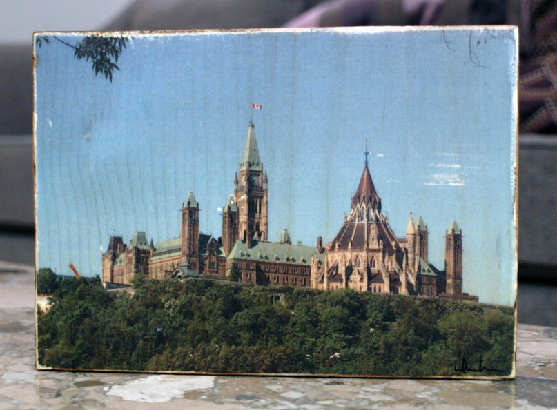 Original Photo Print | Ottawa Parliament Hill | Reclaimed Wood
