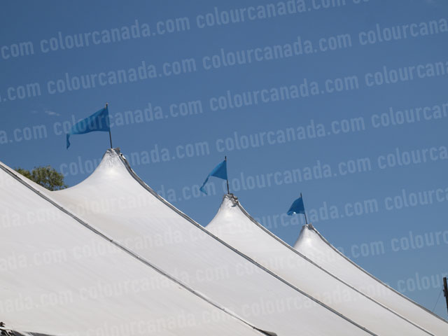 Big Top Tent Blue Flags | Cheap High Resolution Stock Photo