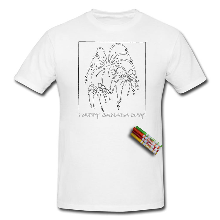 Colour Your Own Canada Day T Shirt