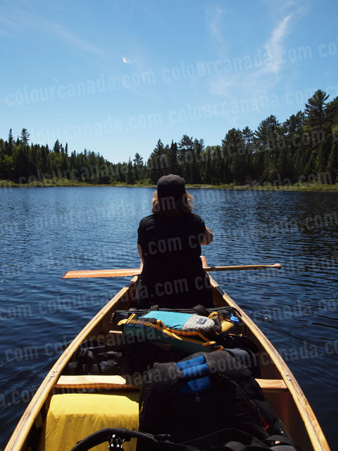 Canoe (3) Paddler Camping | Cheap Stock Photo