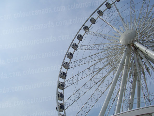 Ferris Wheel Against Blue Sky | Cheap Stock Photo