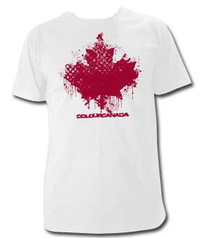 Grunge Maple Leaf T Shirt