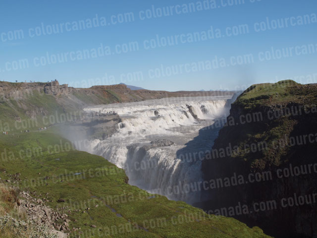 Gullfoss Glacier Fed Waterfall Iceland | Cheap Stock Photo