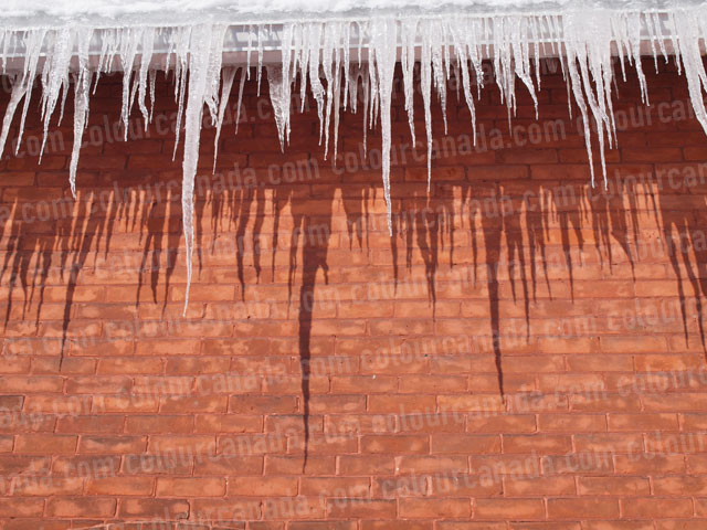 Icicles on a Roof (6) | Cheap Stock Photo
