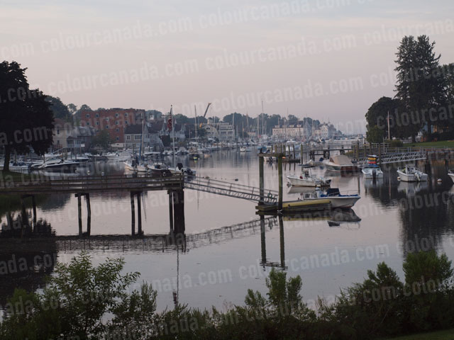 New England Town Harbour | Cheap Stock Photo