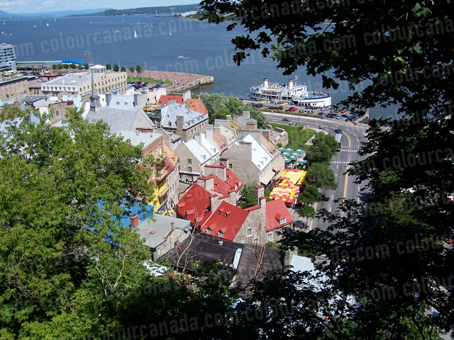 Looking Down on Old Quebec City | Cheap Stock Photo