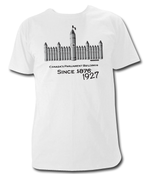 Parliament Buildings Crayon T Shirt | SINCE 1876... 1927
