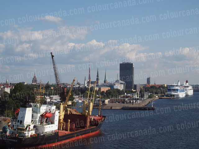 Riga (7) Skyline and Port | Cheap Stock Photo