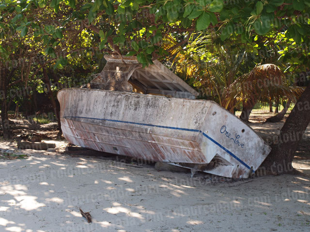 Ship Wreck on the Beach (S.S. Minnow ?) | Cheap Stock Photo
