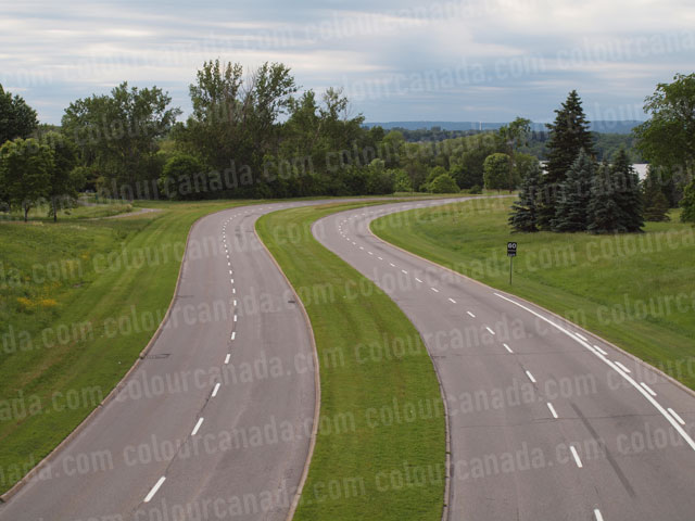 Two Lane Road with Curves | Cheap Stock Photo