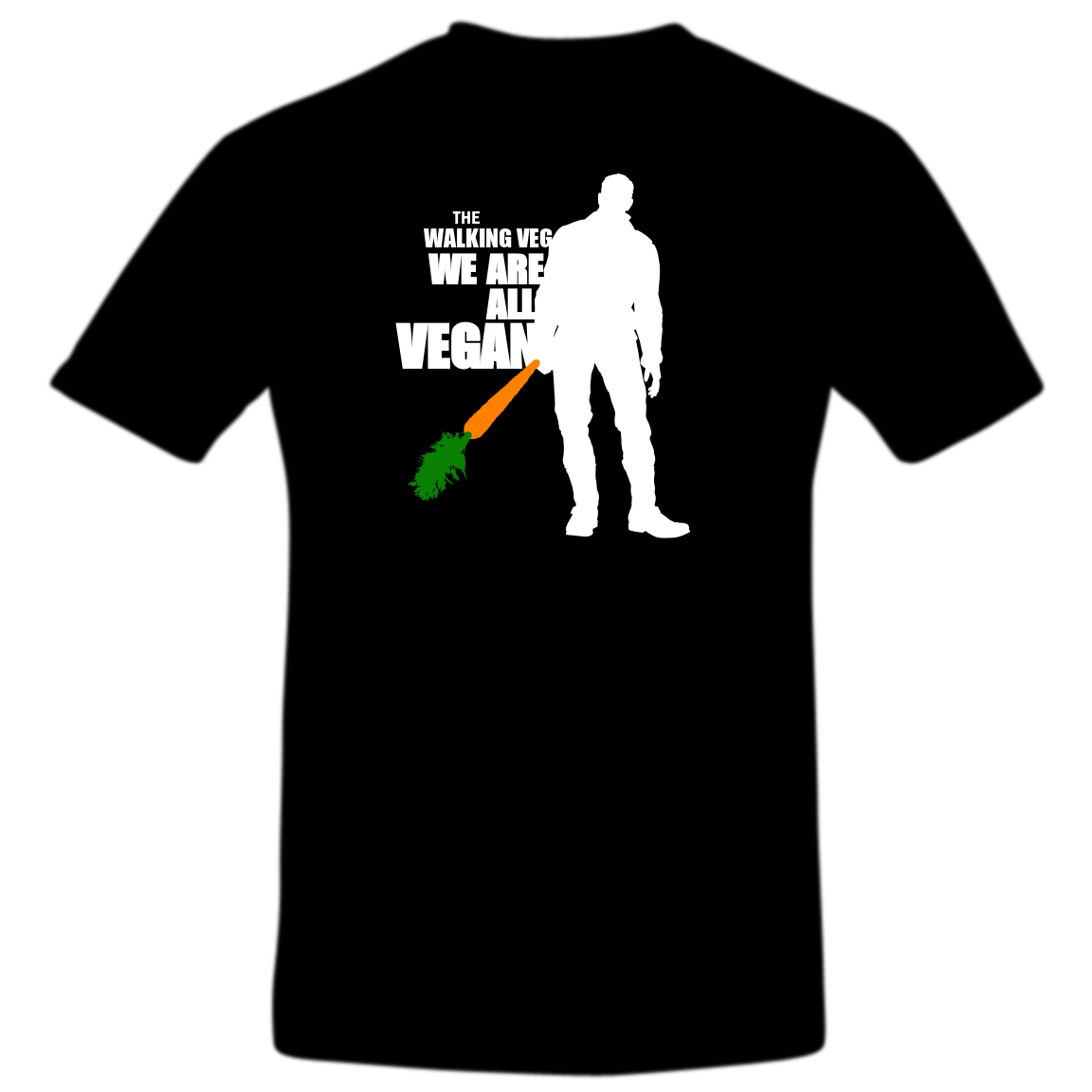 We Are All Vegan T Shirt in Black